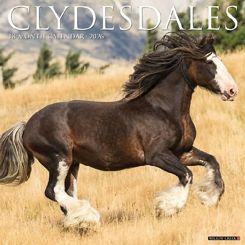 Clydesdales 2026 12 X 12 Wall Calendar