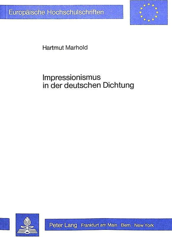 Impressionismus in der deutschen Dichtung