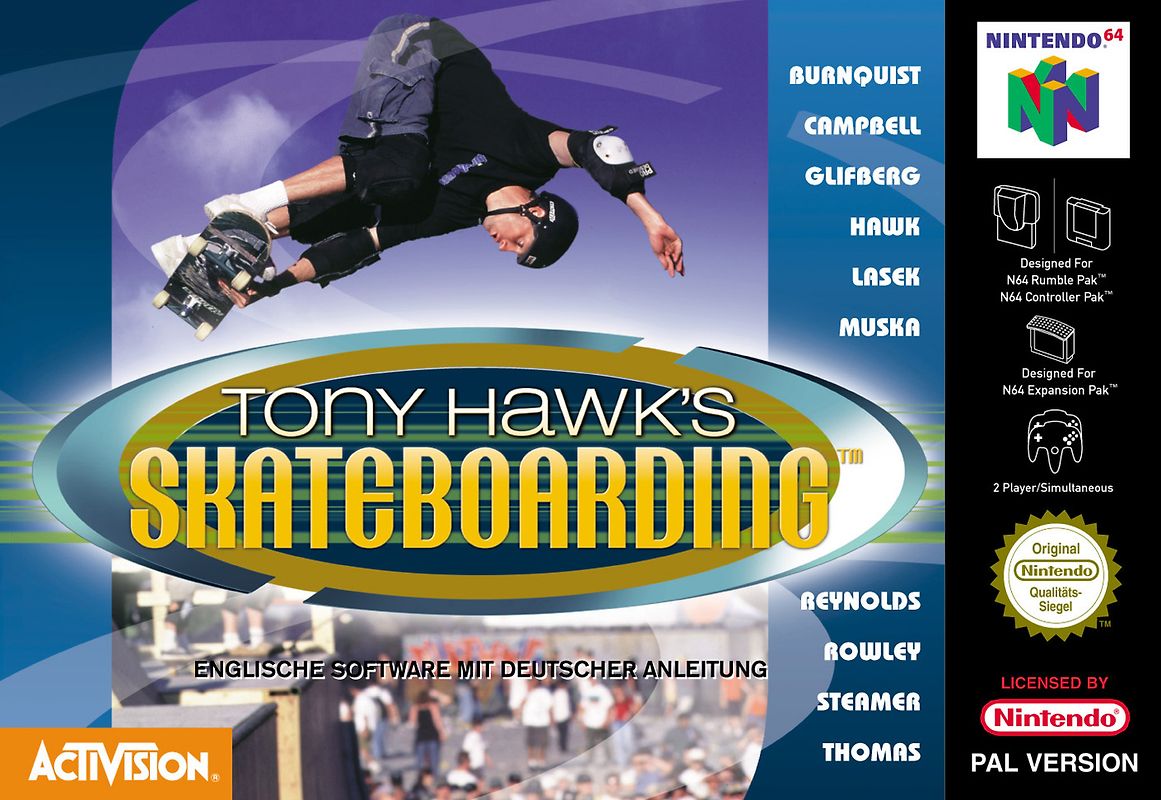 Tony Hawk's Skateboarding Nintendo 64