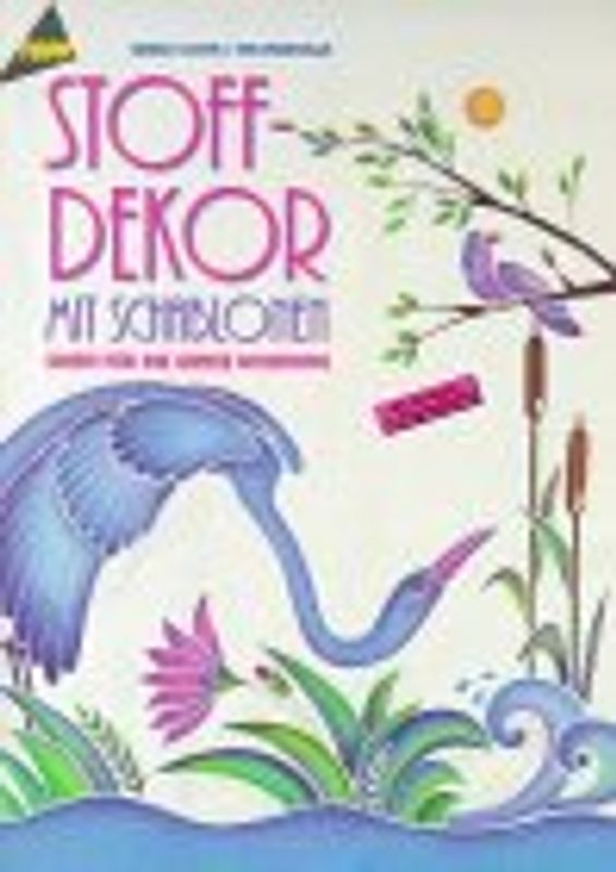 Stoffdekor mit Schablonen. Stoffmalerei