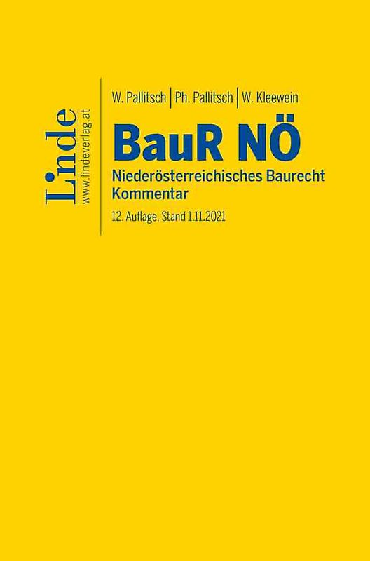 BauR NÖ | Niederösterreichisches Baurecht