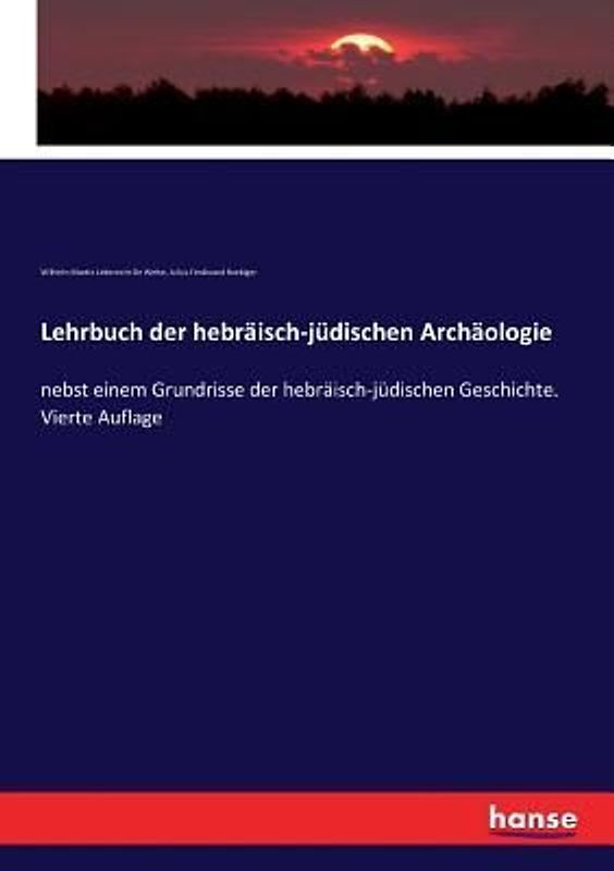 Lehrbuch der hebräisch-jüdischen Archäologie