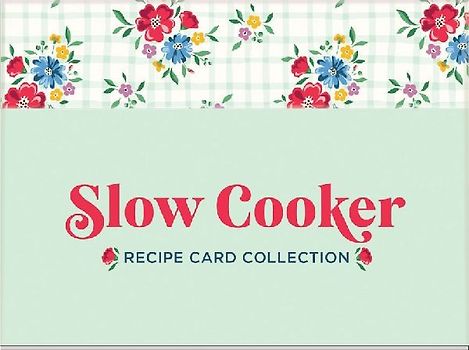 Slow Cooker Recipe Card Collection Tin 72 Recipe Cards + 28 Blank Recipe Cards to Write Your Own Recipes + 5 Tabbed Section