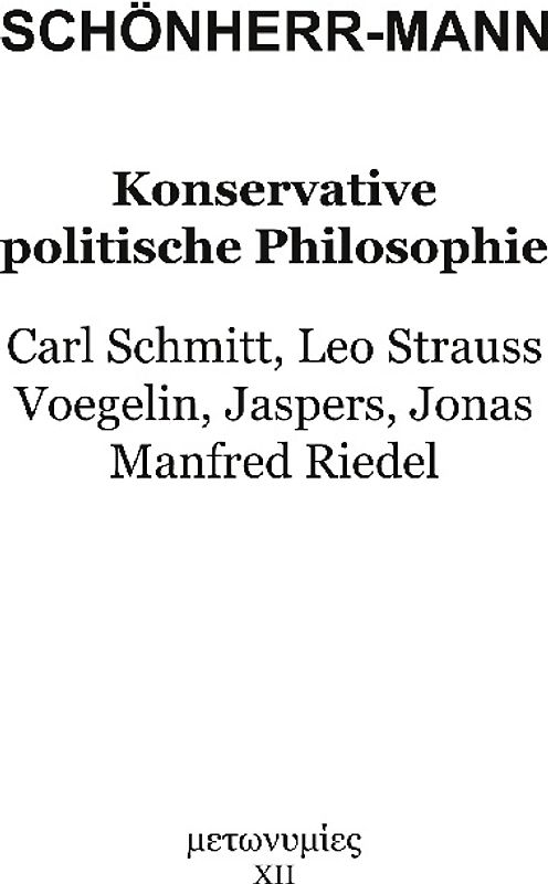 Konservative politische Philosophie