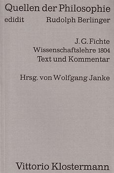 Wissenschaftslehre 1804