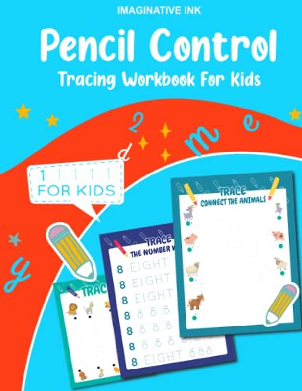 Pencil control Tracing Workbook For Kids