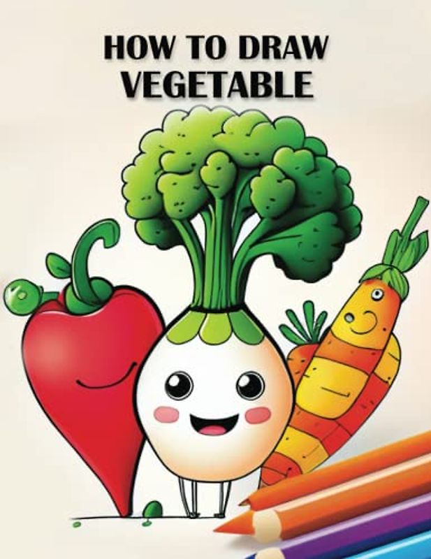 How to Draw Vegetable: A Beginner's Guide to Drawing and Coloring Delicious Vegetables