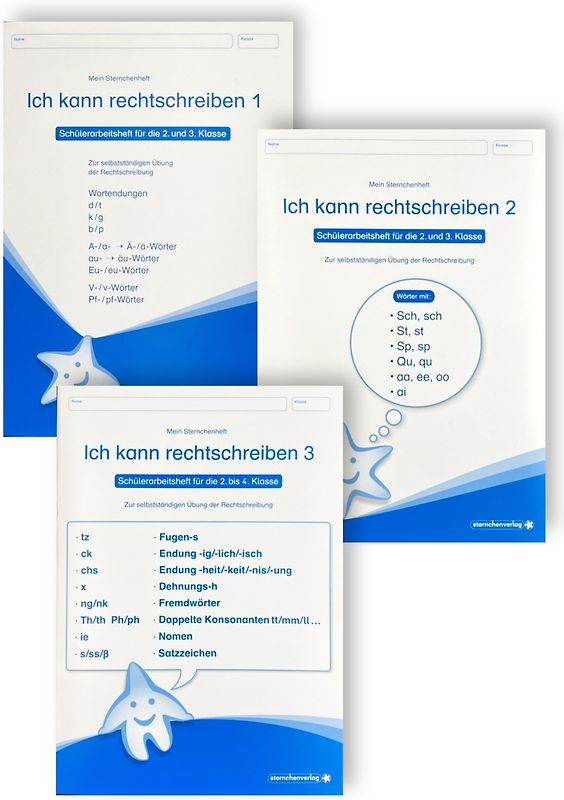 Ich kann rechtschreiben 1 bis 3 - Schülerarbeitshefte für die 2. bis 4. Klasse - neues Design