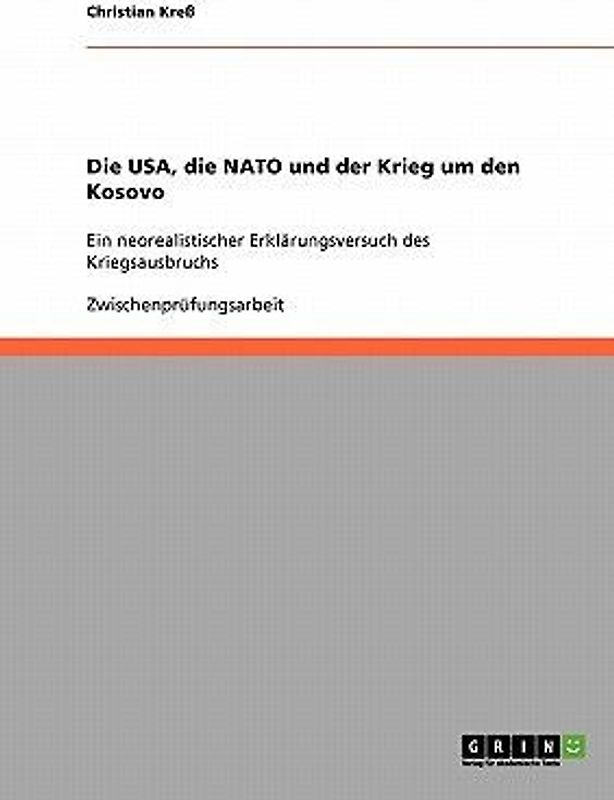 Die USA, die NATO und der Krieg um den Kosovo