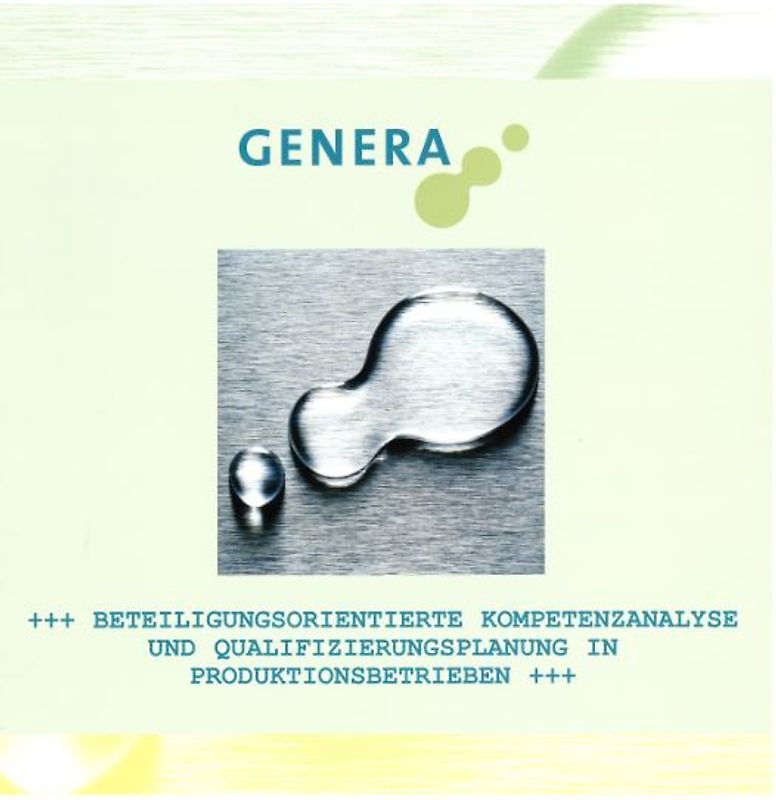 Beteiligungspotenziale Kompetenzanalyse  und Qualifizierungsplanung in Produktionsbetrieben