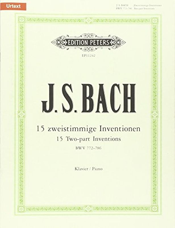 15 zweistimmige Inventionen: BWV 772-786 - Bach, Johann Sebastian