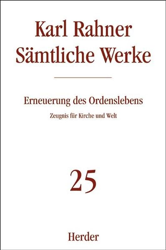 Erneuerung des Ordenslebens