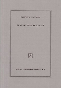 Was ist Metaphysik?