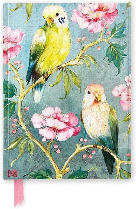 Sophie Adde: Two Parakeets (Foiled Journal)