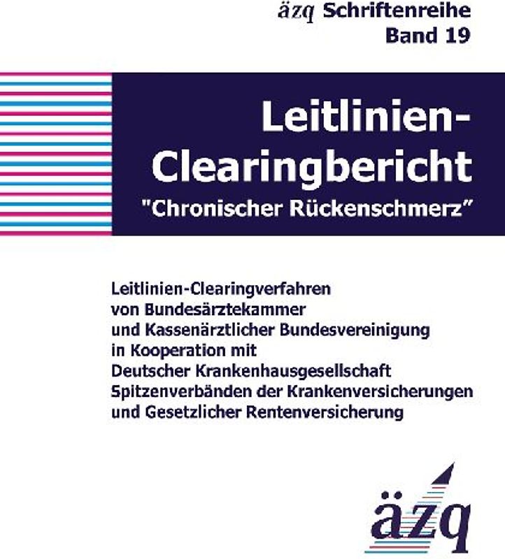 Leitlinien Clearingbericht Chronischer Rückenschmerz