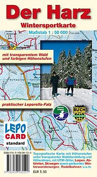 Wintersportkarte - Der Harz