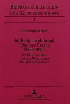Der Religionsphilosoph Johannes Hessen (1889-1971)