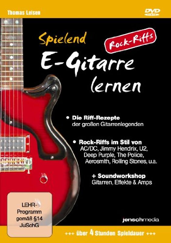 Spielend E-Gitarre Lernen - Rock Riffs DVD