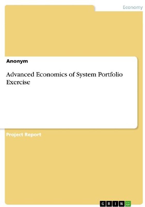 Advanced Economics of System Portfolio Exercise
