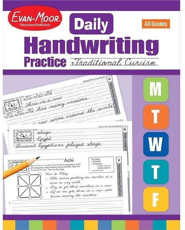 Daily Handwriting Traditional Cursive Te