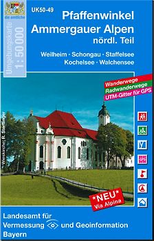 UK50-49 Pfaffenwinkel, Ammergauer Alpen, nördl. Teil