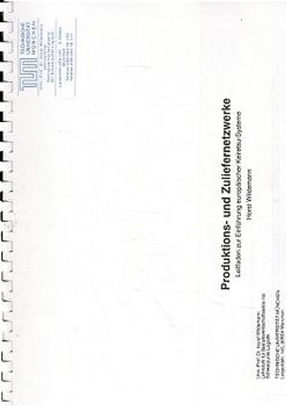 Produktions- und Zuliefernetzwerke