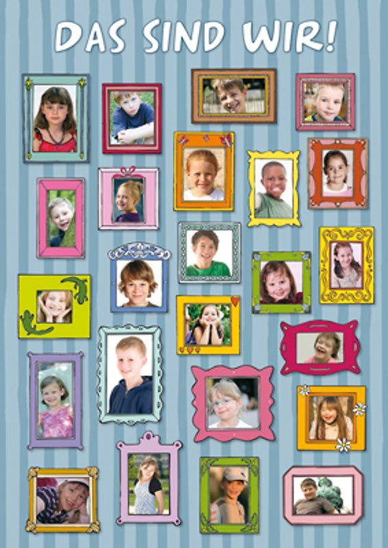 Das sind wir! - Motiv: Bildergalerie. A1 Poster mit Ausschneidebögen zur individuellen Gestaltung