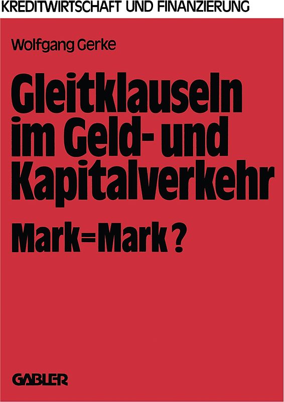 Gleitklauseln im Geld- und Kapitalverkehr