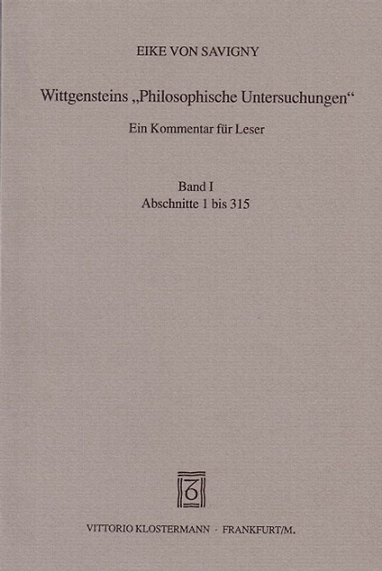 Wittgensteins "Philosophische Untersuchungen"