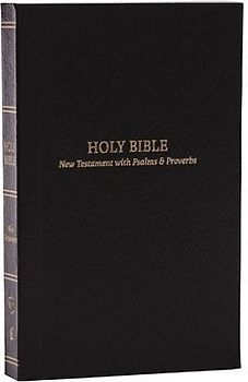 KJV Holy Bible: Pocket New Testament with Psalms and Proverbs, Black Softcover, Red Letter, Comfort Print: King James Version