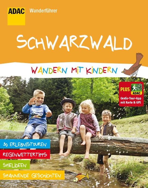 ADAC Wandern mit Kindern Schwarzwald. mit QR-Code