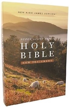 NKJV Super Giant Print New Testament, Softcover, Red Letter, Comfort Print