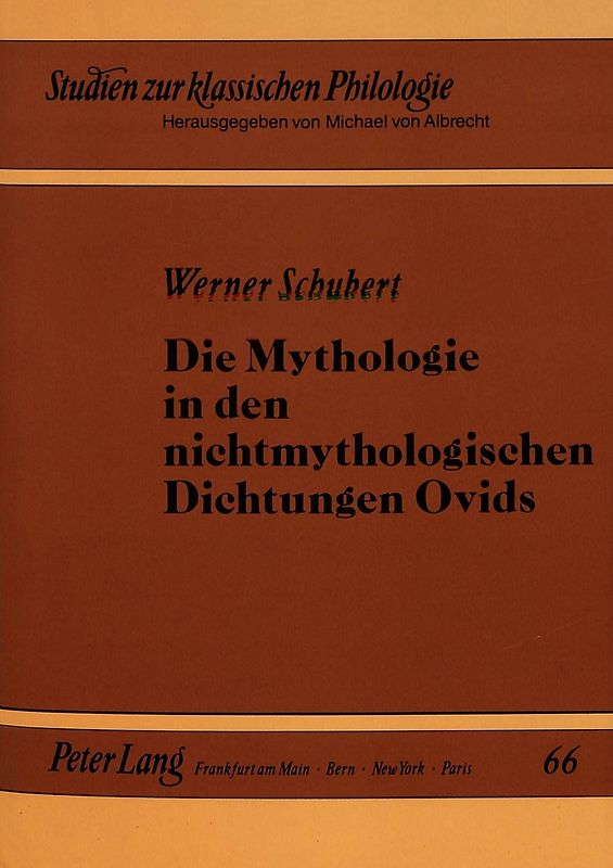 Die Mythologie in den nichtmythologischen Dichtungen Ovids