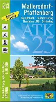 ATK25-K14 Mallersdorf-Pfaffenberg (Amtliche Topographische Karte 1:25000)