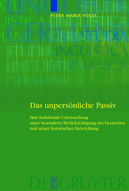 Das unpersönliche Passiv