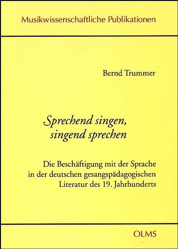 Sprechend singen, singend sprechen