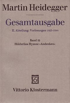 Hölderlins Hymne "Andenken" (Wintersemester 1941/42)