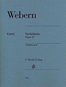 Variationen op. 27; Klavier: Instrumentation: Piano solo (G. Henle Urtext-Ausgabe)