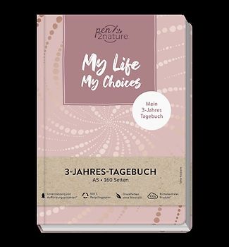 My Life My Choices • Mein 3-Jahres-Tagebuch • Journal in A5, Hardcover