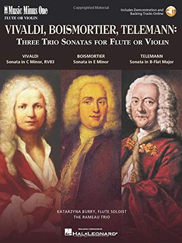 3 Trio Sonatas: Vivaldi, Boismorter and Telemann: Music Minus One Flute or Violin