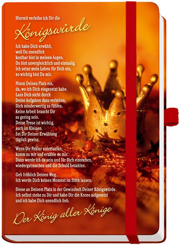 Hiermit verleihe ich Dir die Königswürde. Kawohl Notice