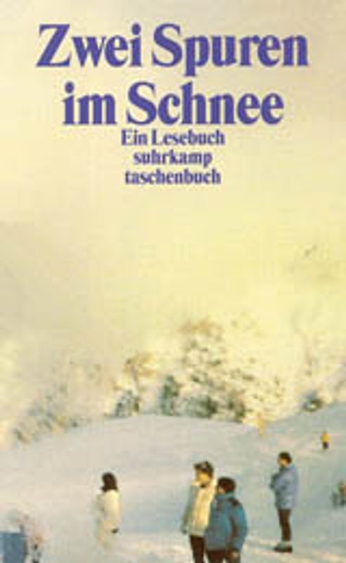 Zwei Spuren im Schnee. Winterfreuden