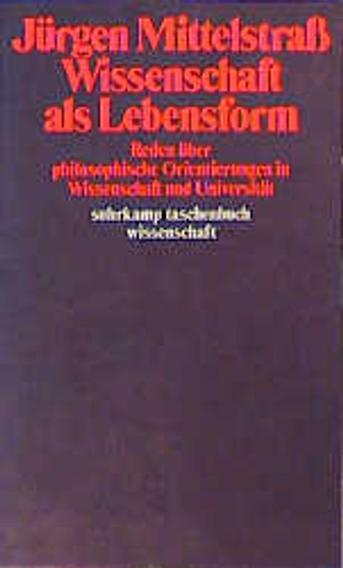 Wissenschaft als Lebensform