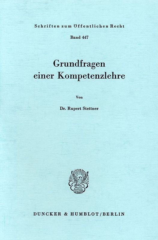 Grundfragen einer Kompetenzlehre.