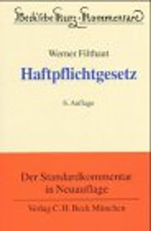 Haftpflichtgesetz. Kommentar