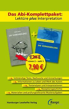 Die Verwandlung – Das Abi-Komplettpaket: Lektüre plus Interpretation.