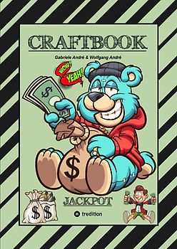 CRAFTBOOK - LUSTIGE AUSMALMOTIVE - WISSENSWERTES - KNIFFLIGE RÄTSEL - SPANNENDE AUFGABEN - VOLLTREFFER - TUTORIAL - WITZIGE FIGUREN