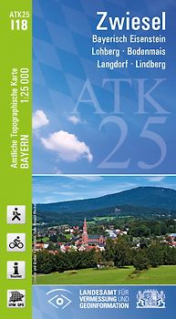 ATK25-I18 Zwiesel (Amtliche Topographische Karte 1:25000)