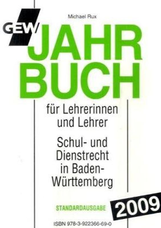 GEW Jahrbuch 2009 für Lehrerinnen und Lehrer
