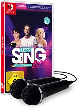 Let's Sing 2023 mit deutschen Hits + 2 Mikrophone Bundleversion